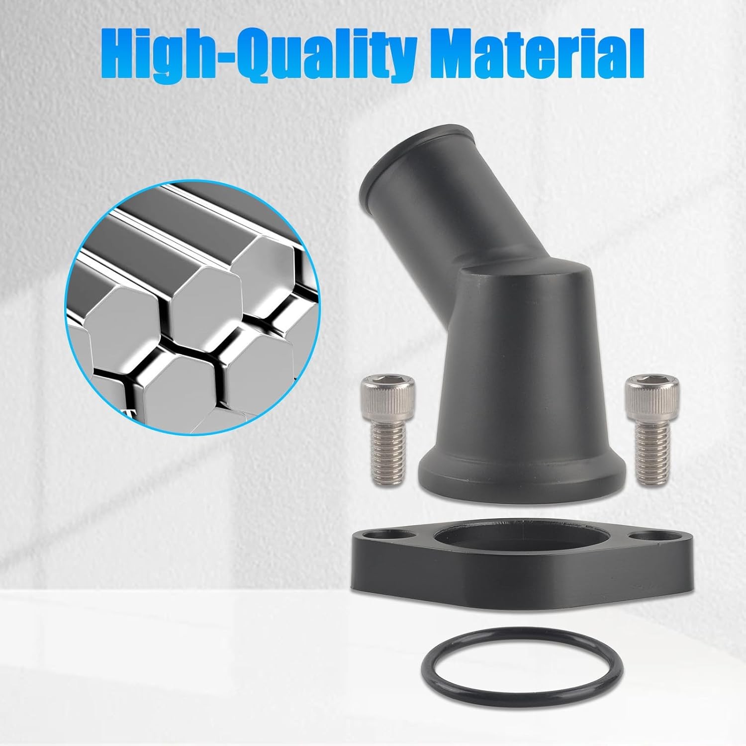 Swivel Water Neck Aluminum Black Thermostat -45 Degrees Style1-Black