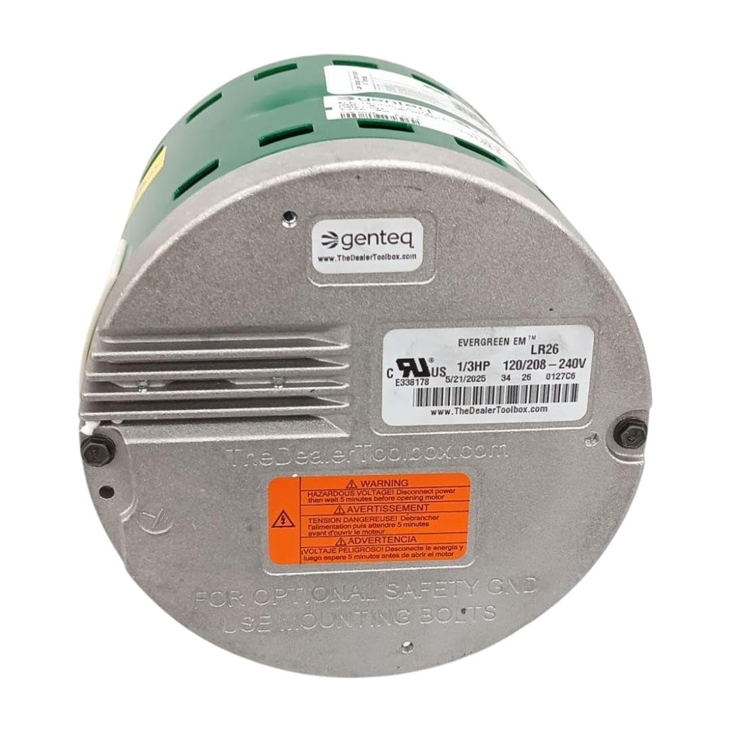 Evergreen CECOMINOD073162 GE • Genteq 1/3 HP 230 Volt Replacement X-13 Fur