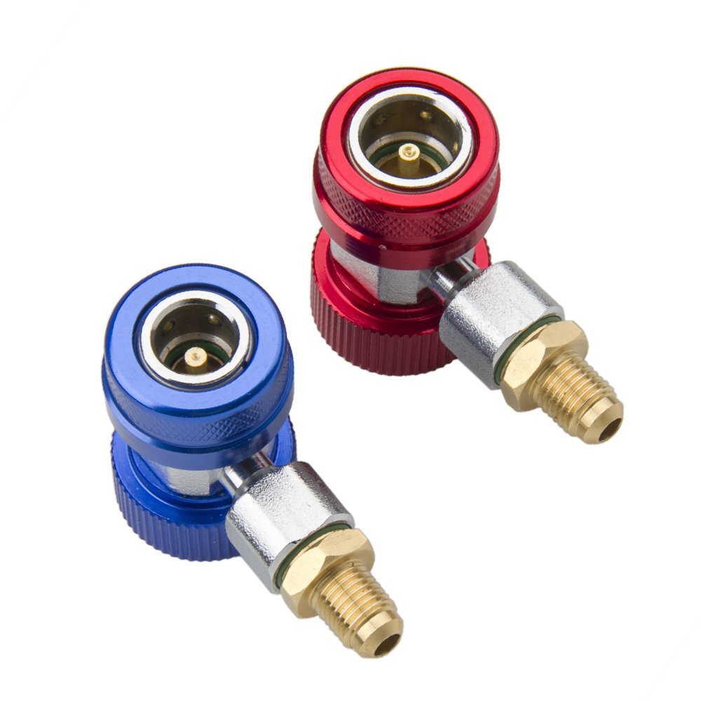 2 Car Adapter AC Air Adjustable Quick High Low Adapter Connector Couplers Kit