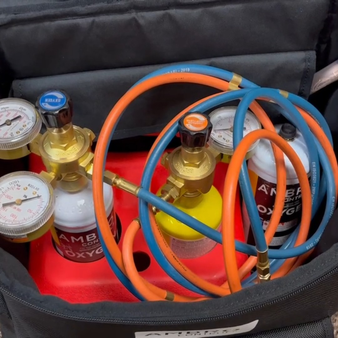 Ambro Controls 1811900 Oxyset Backpack 1/2″ PVC Oxygen Cylinder Holder