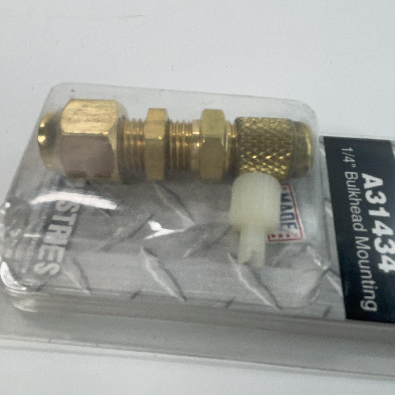 JB Industries A31434 Refrigeration Access Valve 1/4 In Bulkhead Mounting USA New