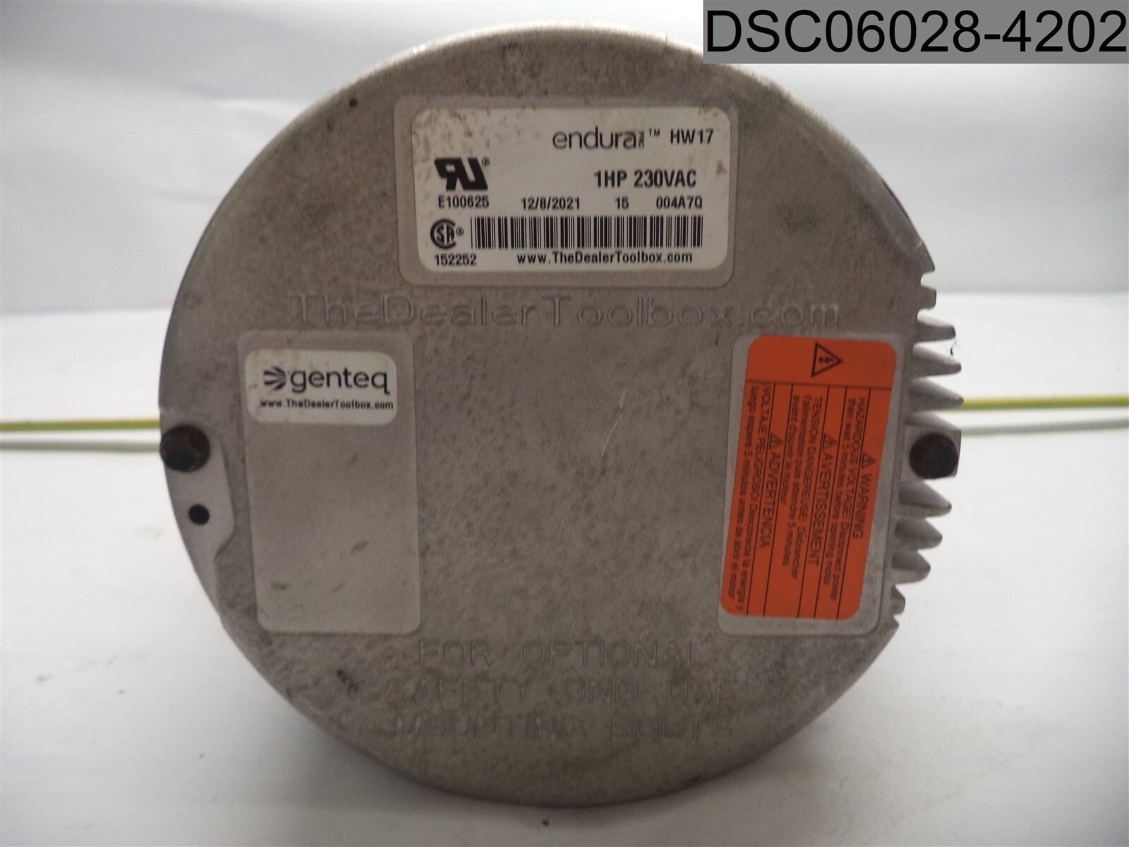 Genteq Blower Motor, Model: 5SME39SXL122, Cust. Model: HD52AE137