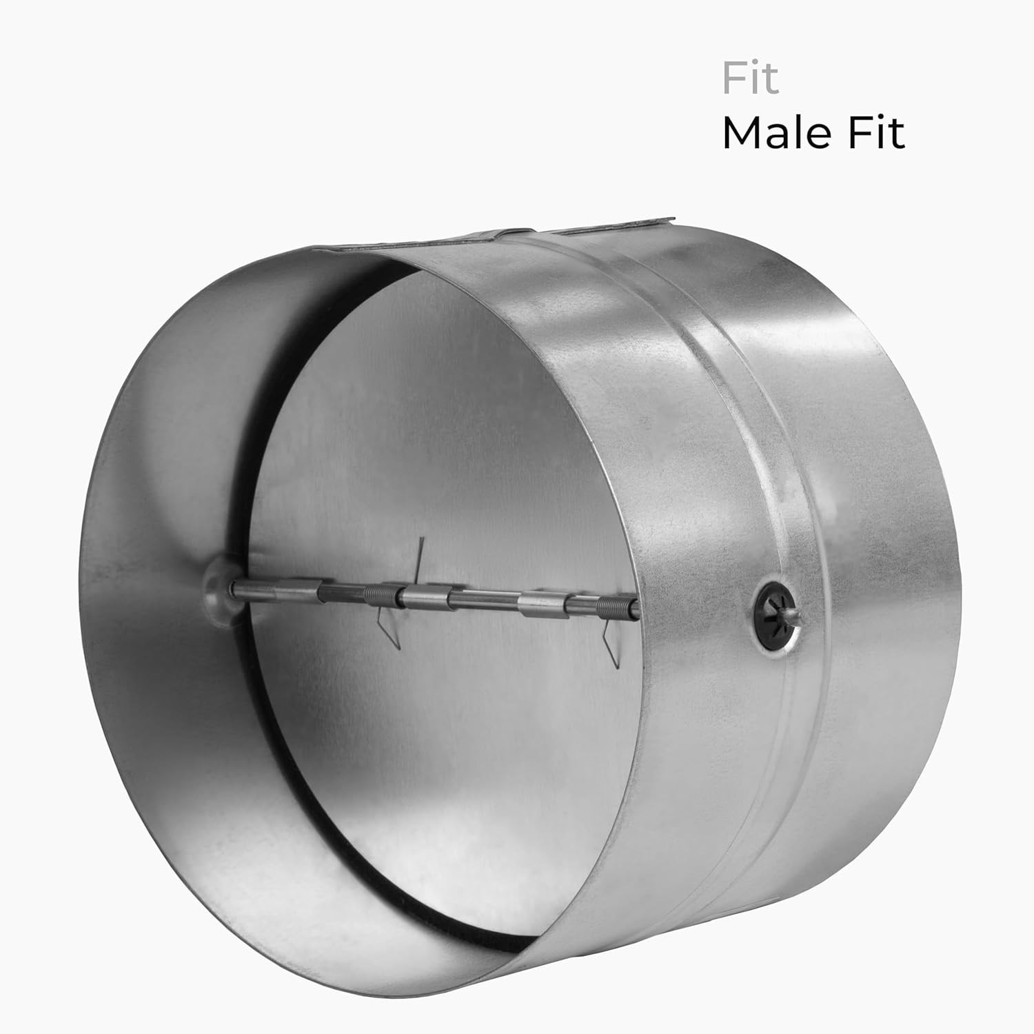 Durable 5 Inch Galvanized Steel Backdraft Damper for HVAC Ventilation Systems