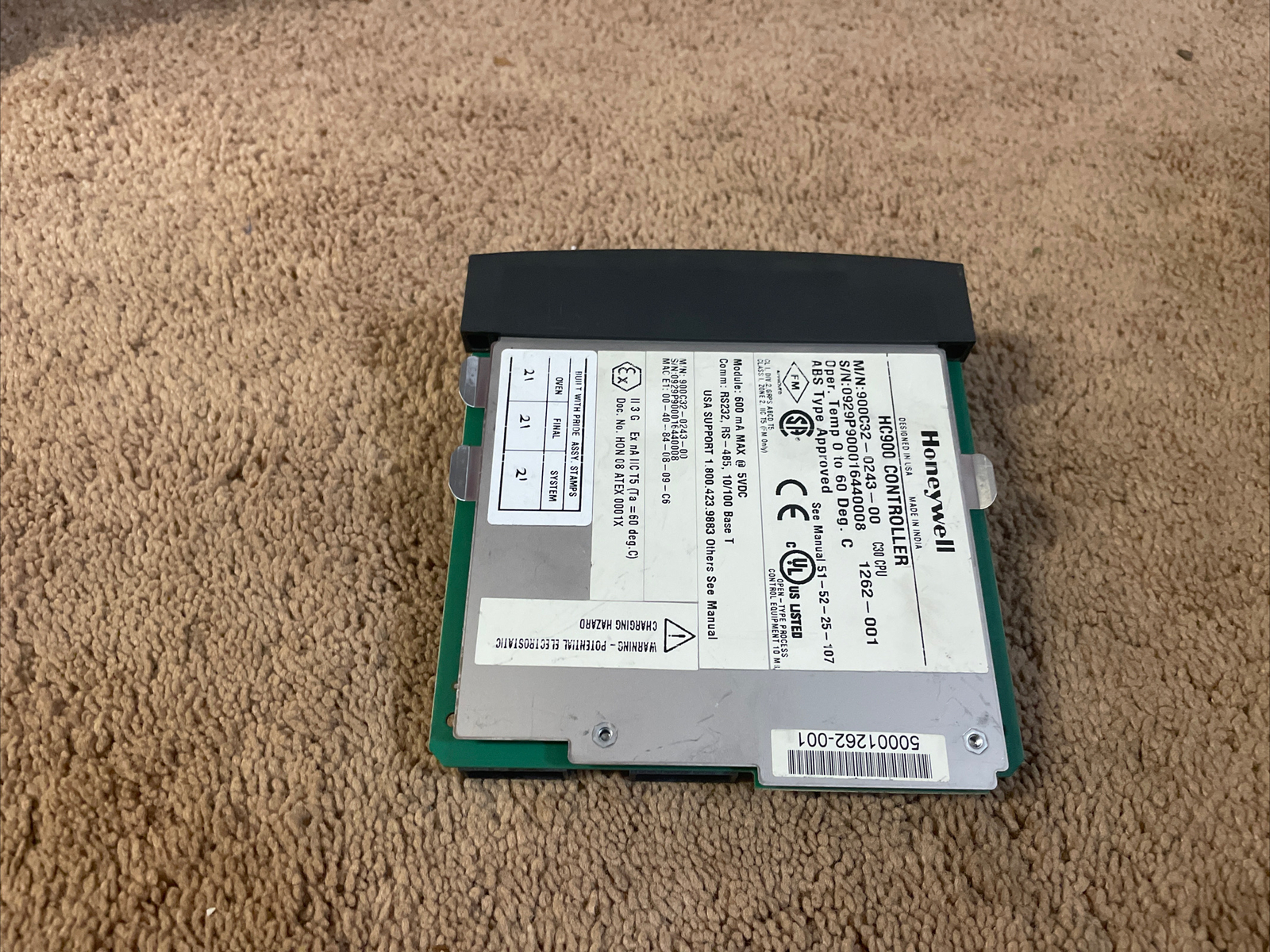 Refurbish HONEYWELL HC900 Controller, M/N: 900C32-0243-00