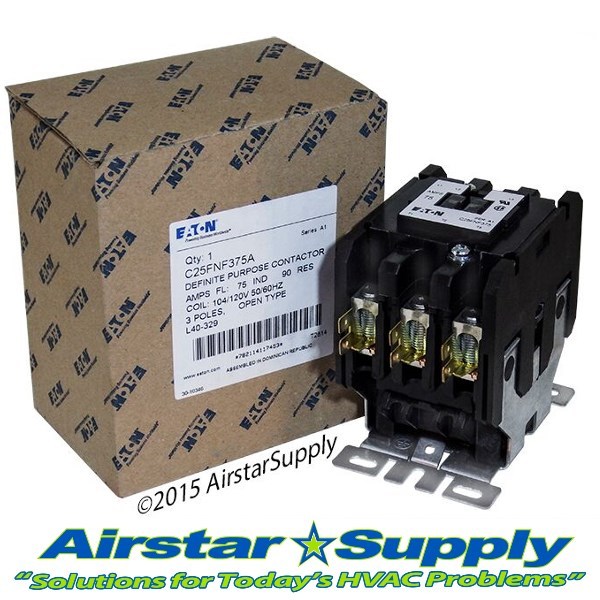 C25FNF375A Eaton / Cutler Hammer Contactor – 75 Amp � 3 Pole � 110-120V Coil
