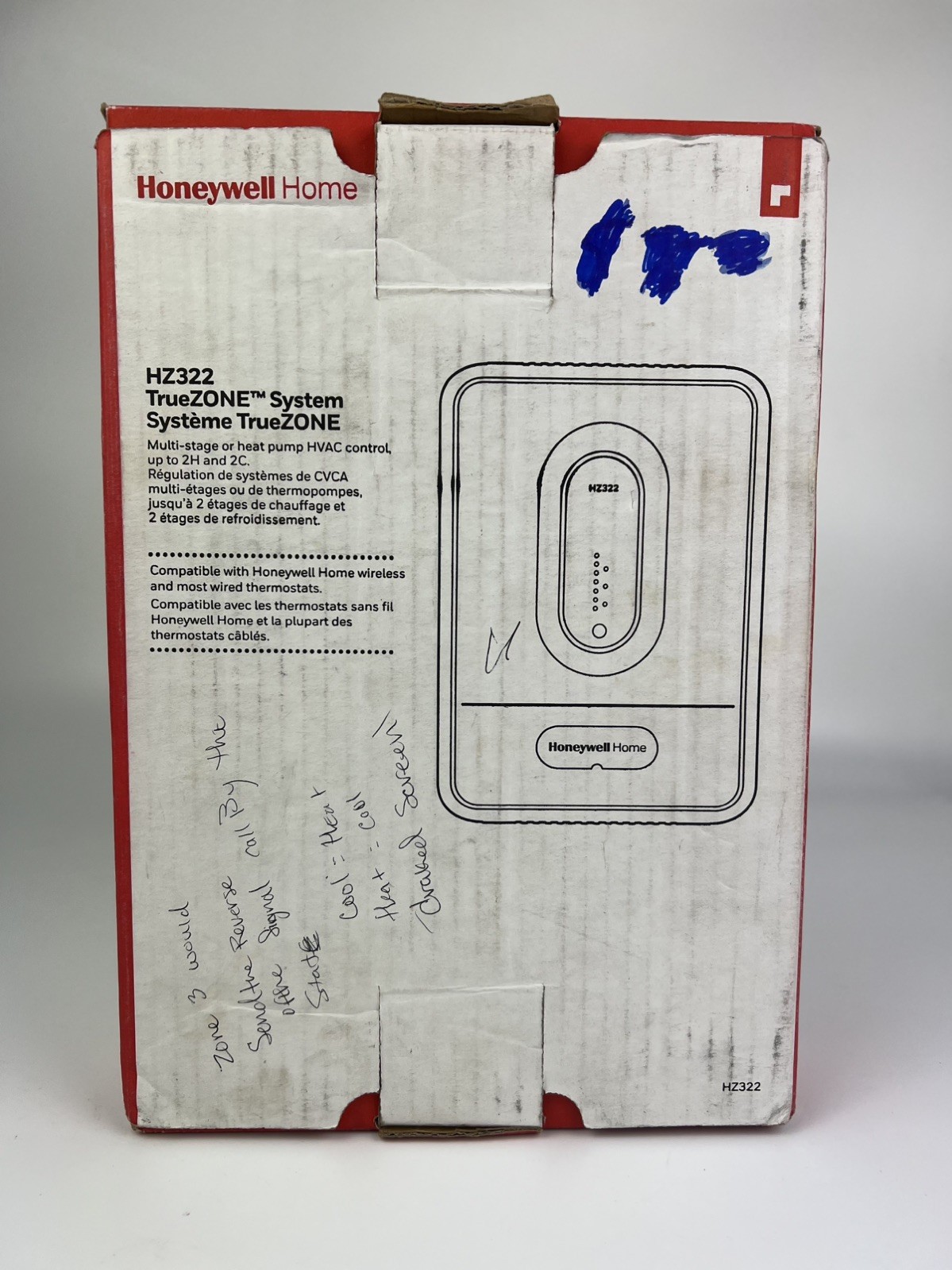 Honeywell Home HZ322 System Truezone Panel – For Parts Only –