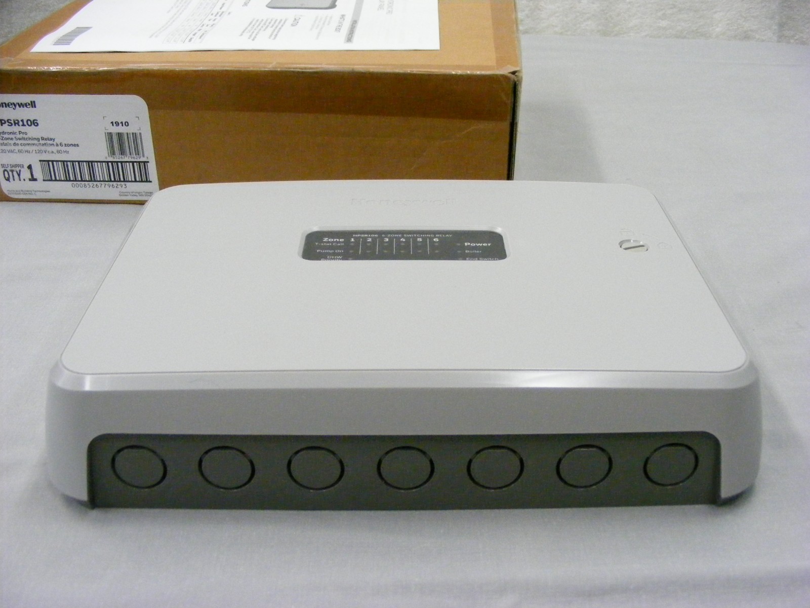 Honeywell HPSR106 Hydronic Pro 6 Zone Switching Relay Panel Heating Boiler