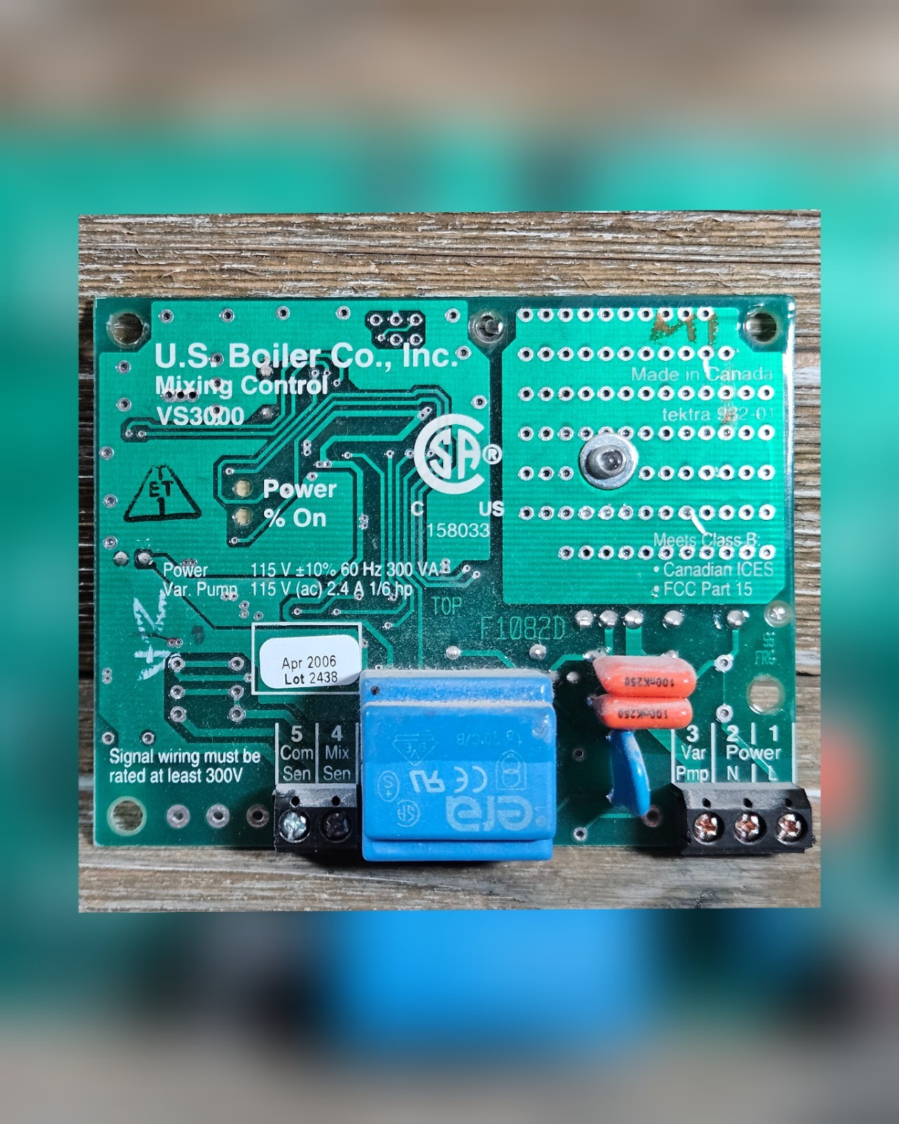 BURNHAM Boiler VS3000 MIXING CONTROL BOARD Module Free Shipping