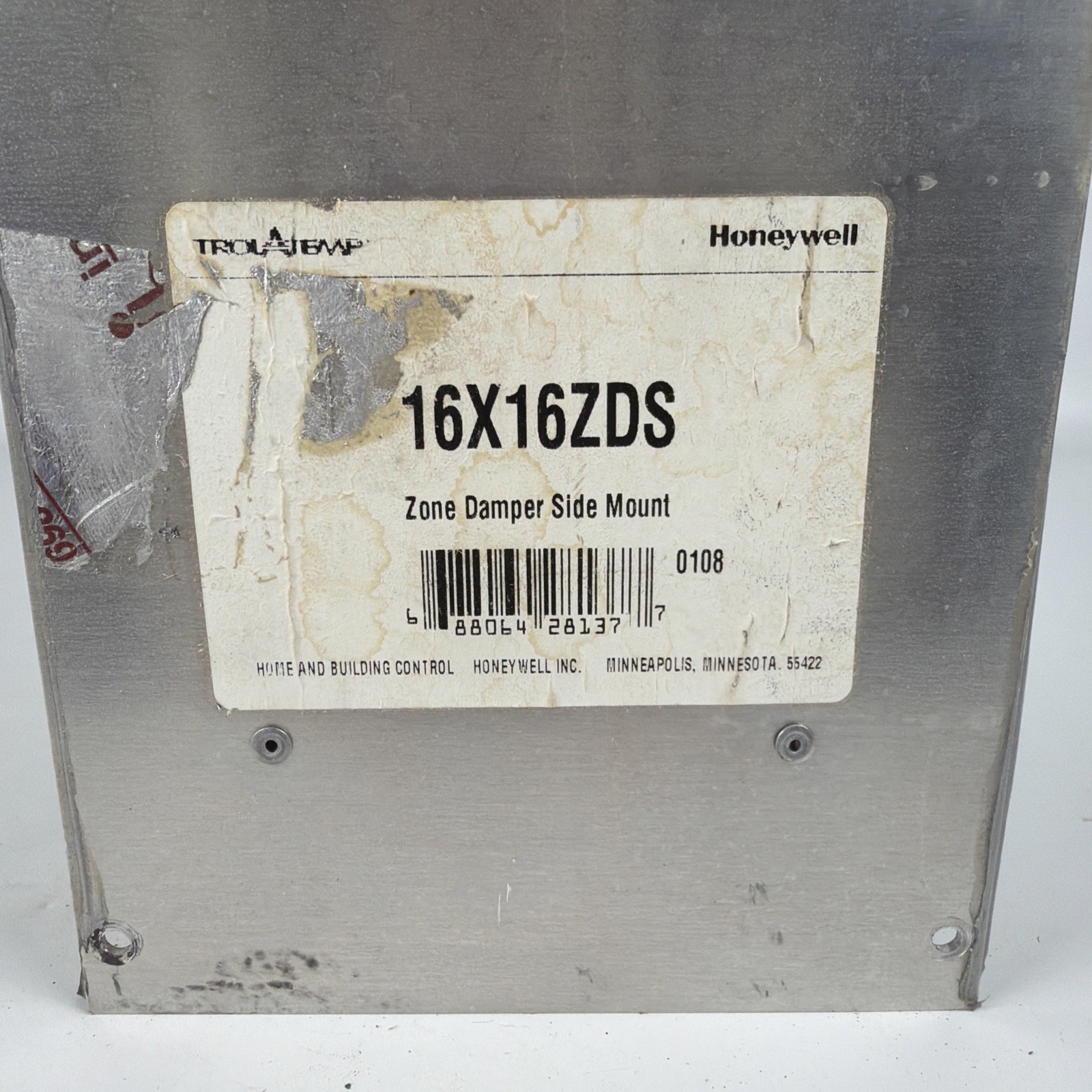 Honeywell TrueZONE 16X16ZDS 16” x 16” Zone Damper (Side Mount)