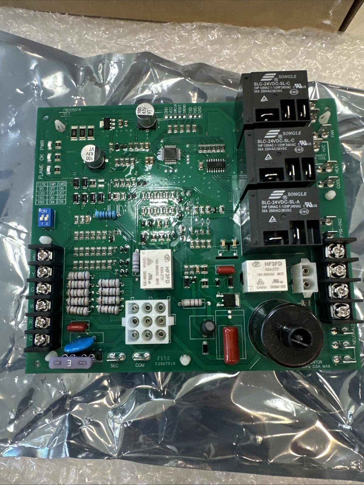 62-24140-04 Furnace Control Board ICM292 Rheem Ruud Weather King Tested