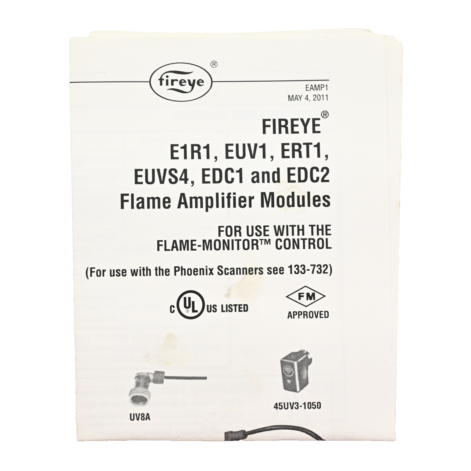 Fireye E1R1 Infrared Auto-Check Flame Amplifier Module