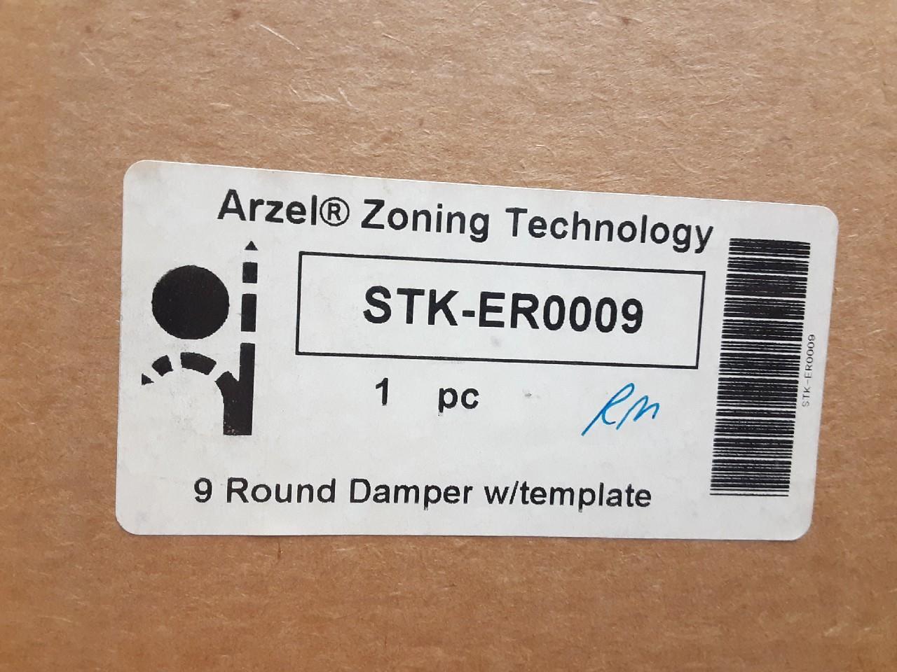 Arzel Zoning Technology STK-ER0009 9 Round Damper w/ Template EzySlide Damper