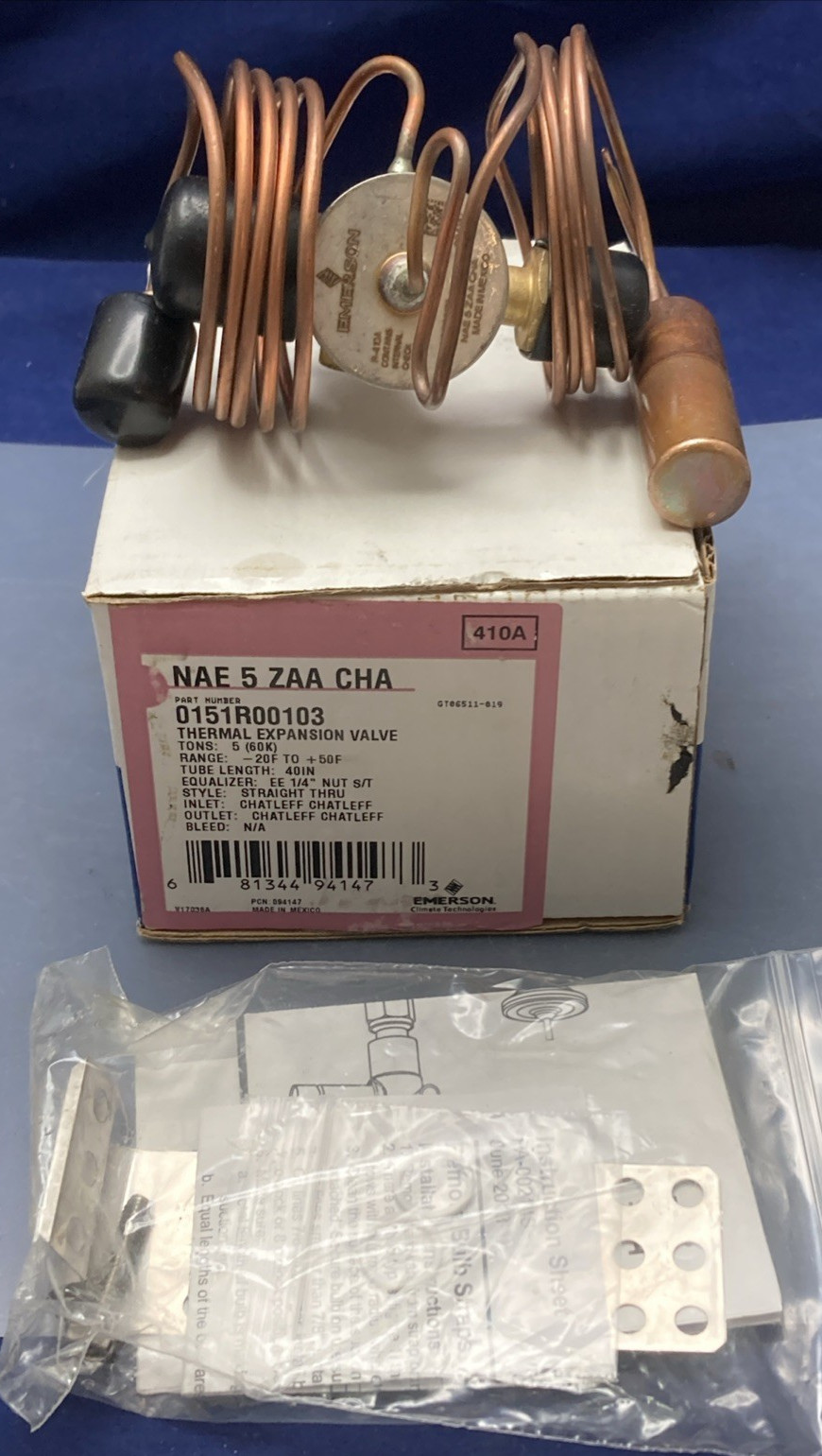 NEW GENUINE EMERSON 151R00103 Thermal Expansion Valve Kit NAE 5 ZAA CHA