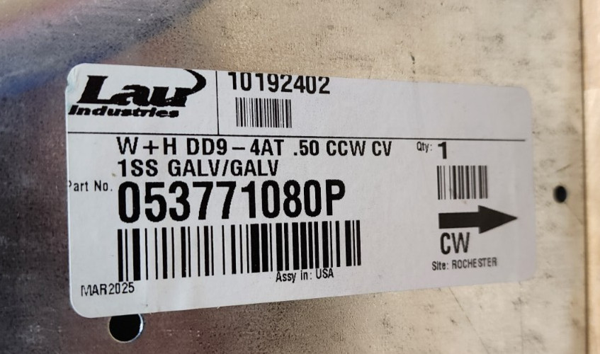 Lau Industries 053771080P Blower Wheel and Housing *PS