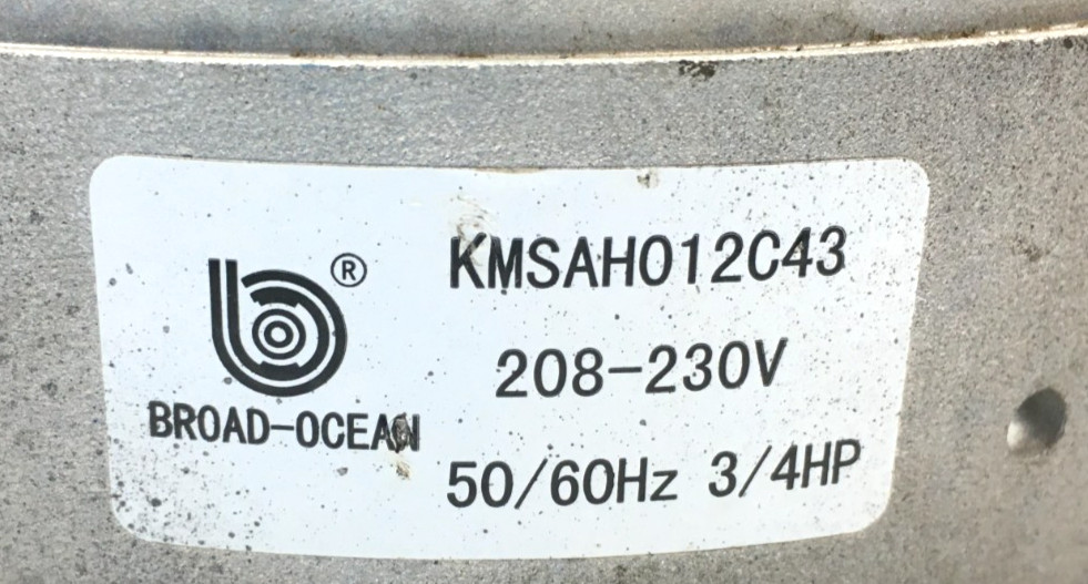 BROAD-OCEAN ZWK702D0556101 ECM Module ONLY 0131M00747 208/230V 3/4HP used #W599