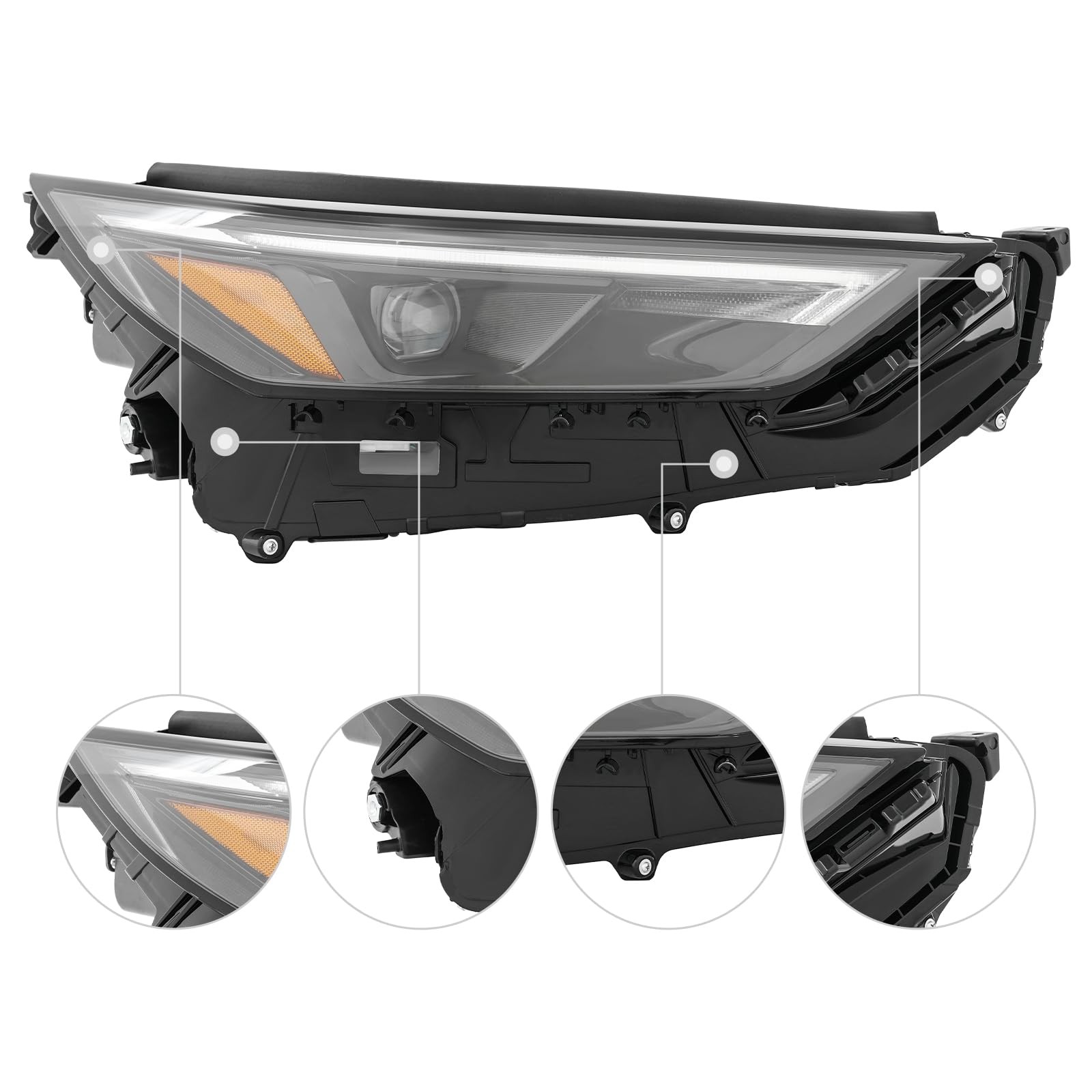 2023-2025 Toyota Grand Highlander LED Headlight Right Side DRL Limited Platinum