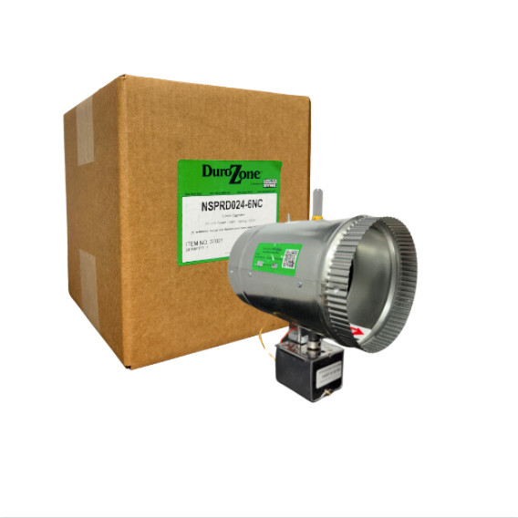 6″ DuroZone HVAC Motorized Electric Zone Control 24ac Power Damper Dampner NSPRD