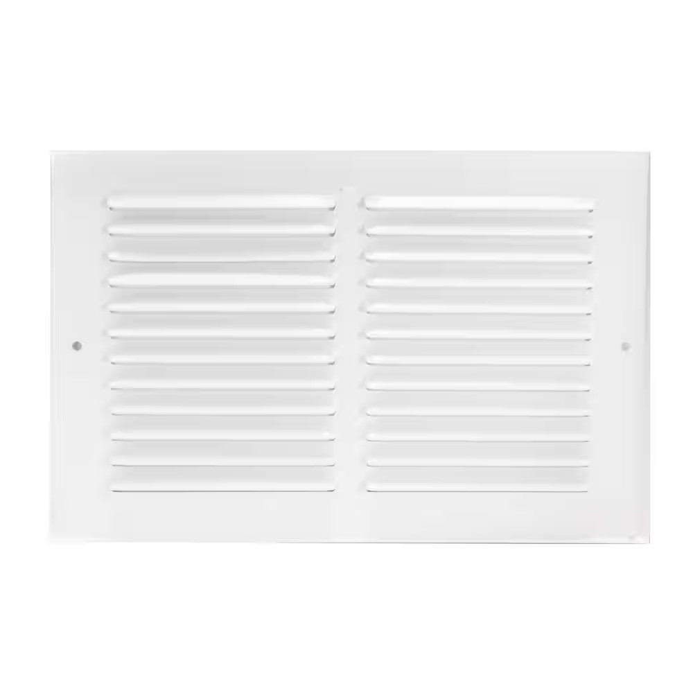10 In. X 6 In. Steel Return Air Grille in White