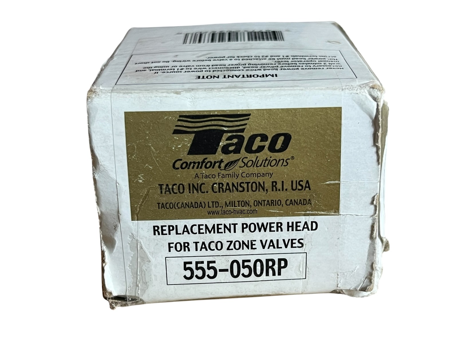 Taco 555-050RP Replacement Power Head for Taco Zone Valves HVAC