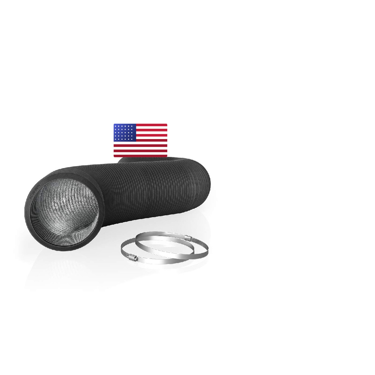 Ac Infinity Flexible 8-Inch Aluminum Ducting Heavy-Duty Four-Layer Protection