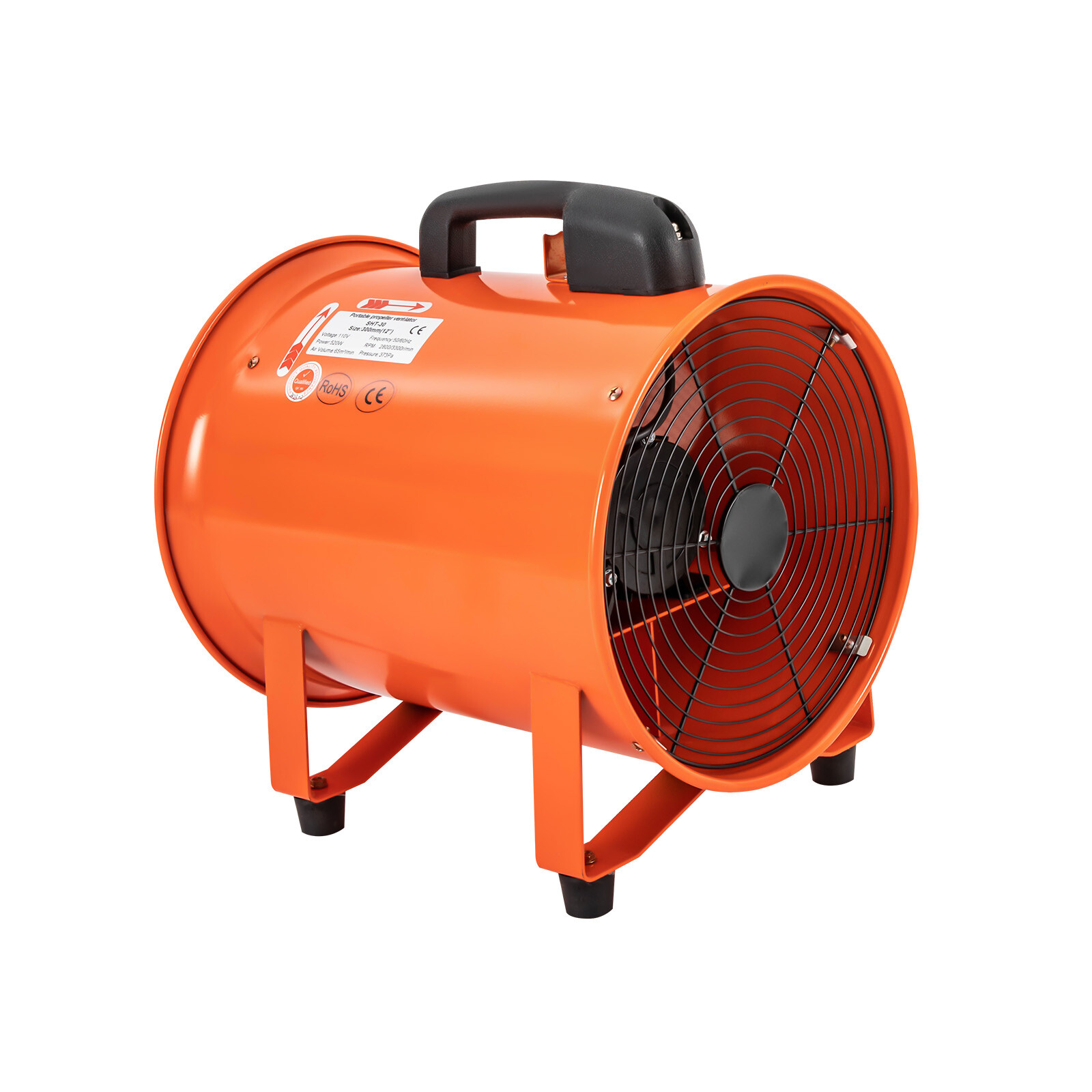 12” Extractor Fan Utility Blower Fan Portable Duct Hose High Velocity Exhaust