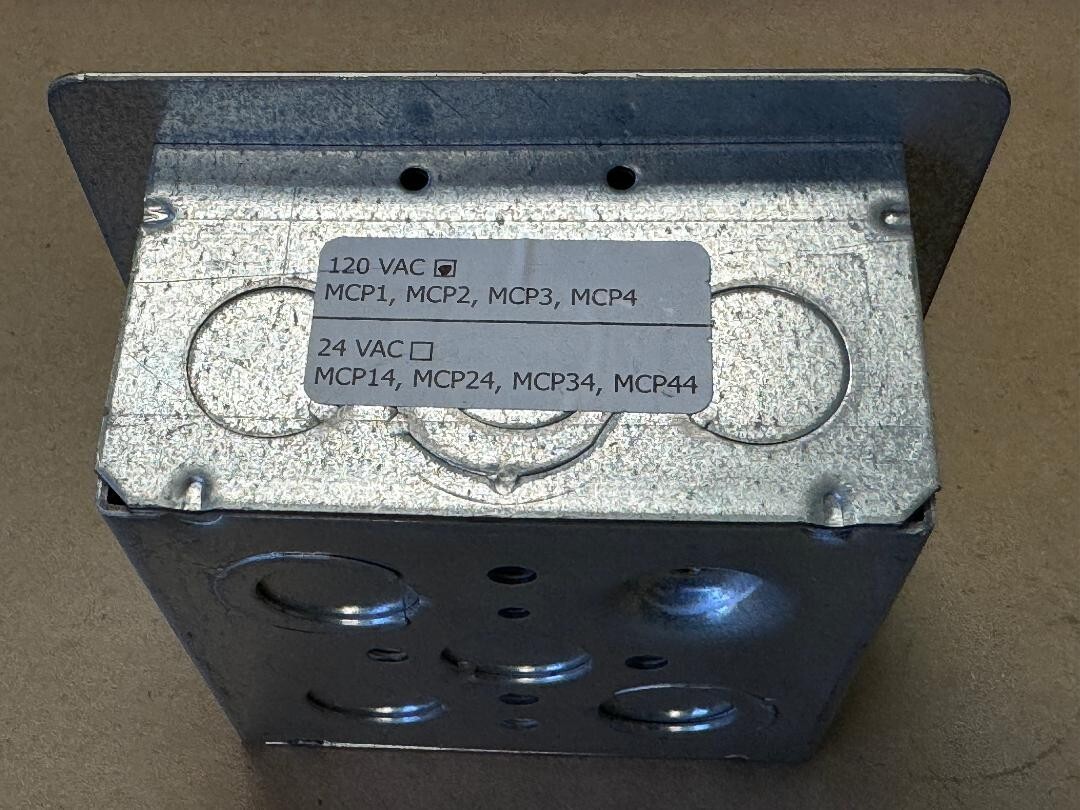 RUSKIN: SINGLE DAMPER PUSH-START CONTROL PANEL: MCP4
