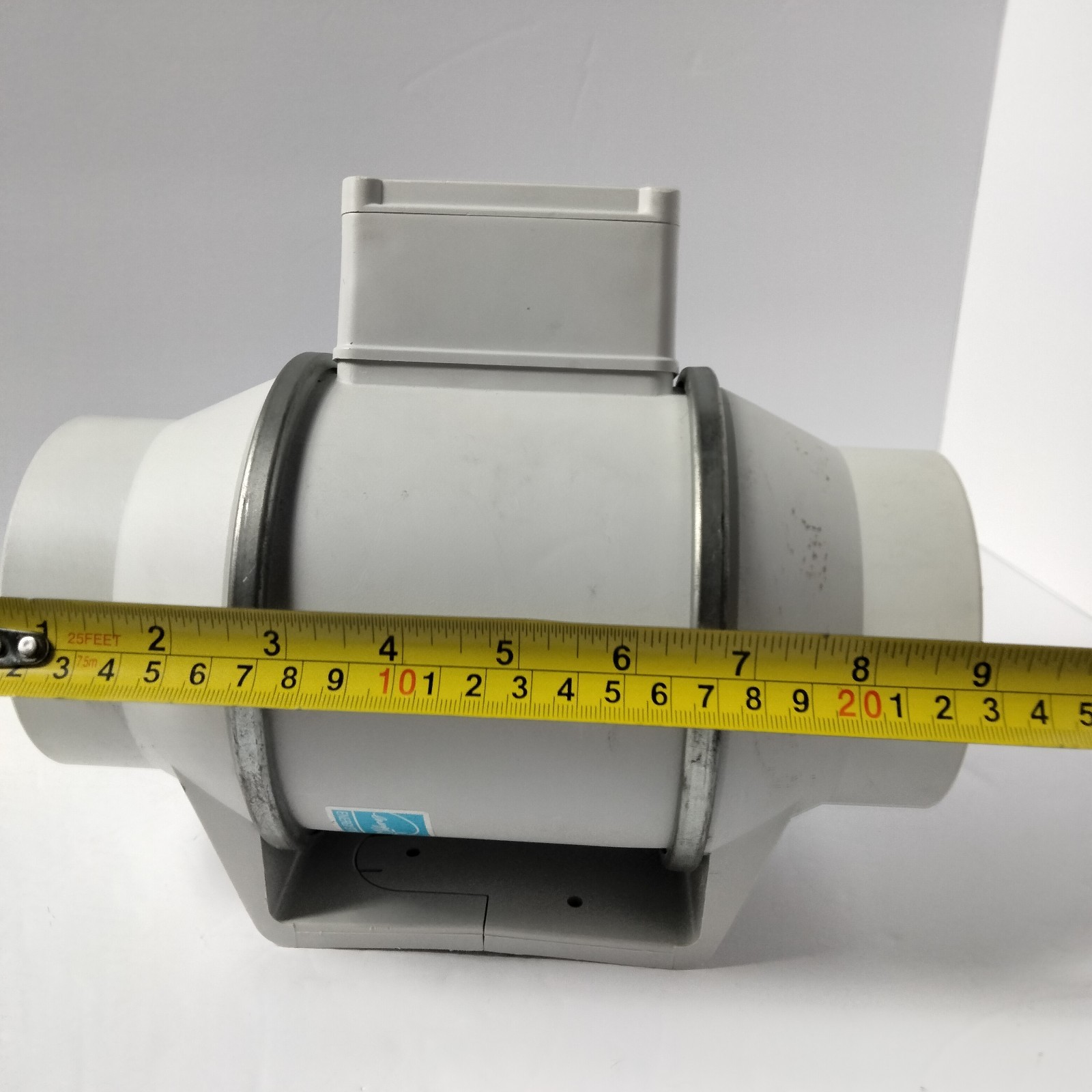 Soler & Palau (S&P) TD-100 mixed-flow inline duct fan, 4″, 120v, 35W, 0.45A