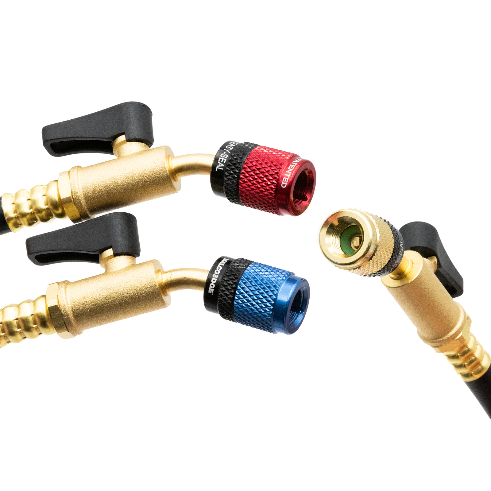 MalcoEdge ESBV3614 Easy Seal HVAC Hose Set | 36-Inch Refrigerant Charging Hose