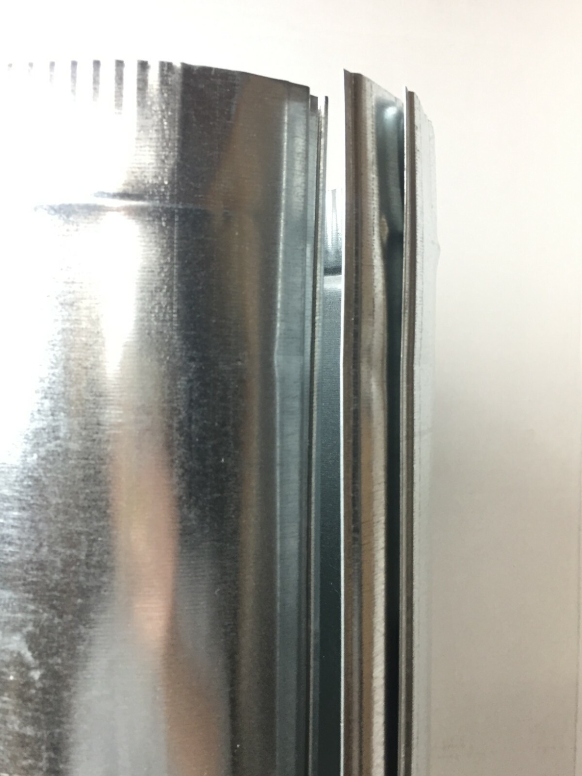 2 pcs Master Flow 8 in. x 2 ft. Round Metal Duct Pipe Snap-lock Galvanized Steel