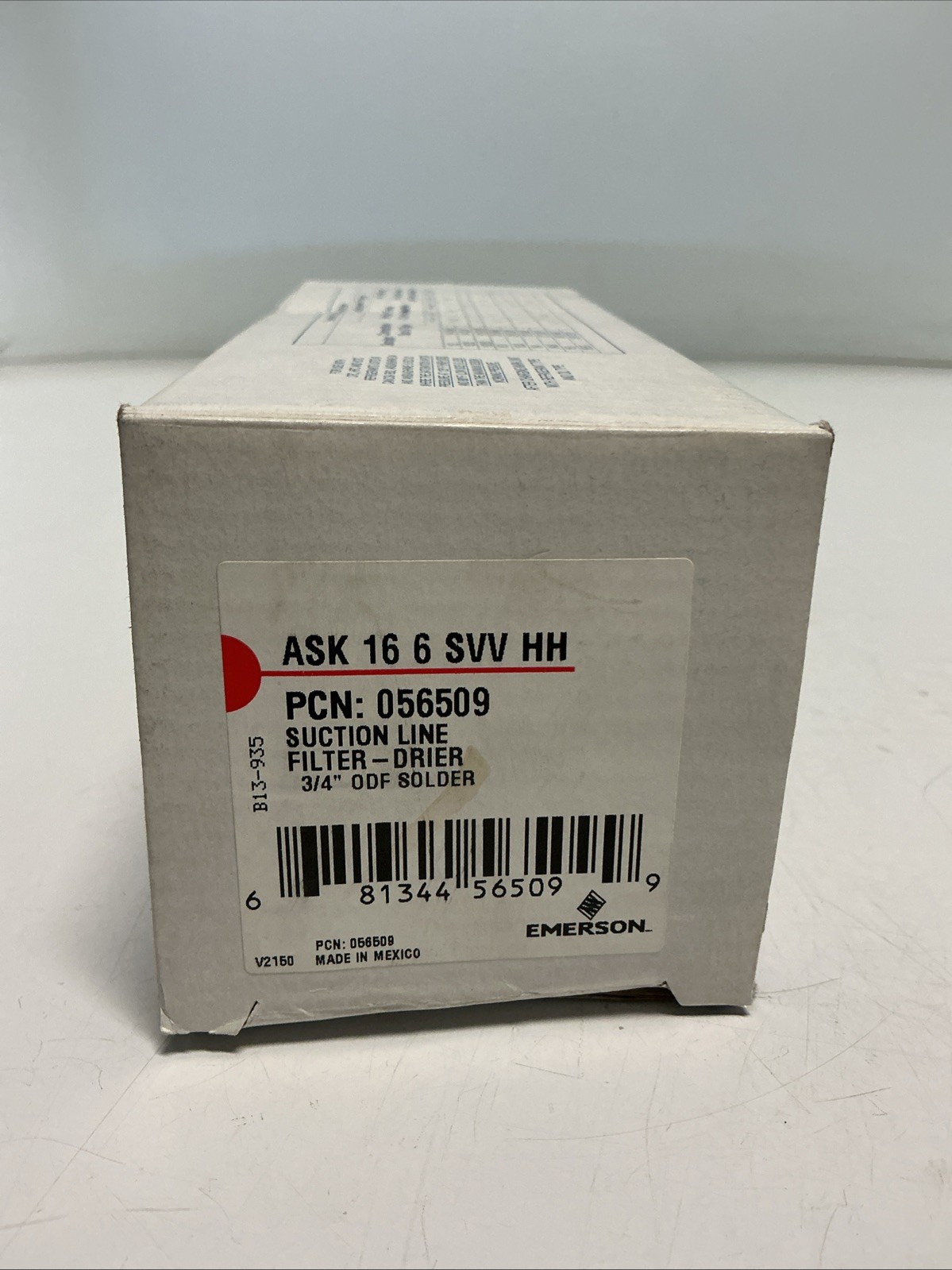 NEW, EMERSON, ASK 16 6 SVV HH, 3/4″ SUCTION LINE FILTER DRIER, 3/4” ODF. (22J-3)