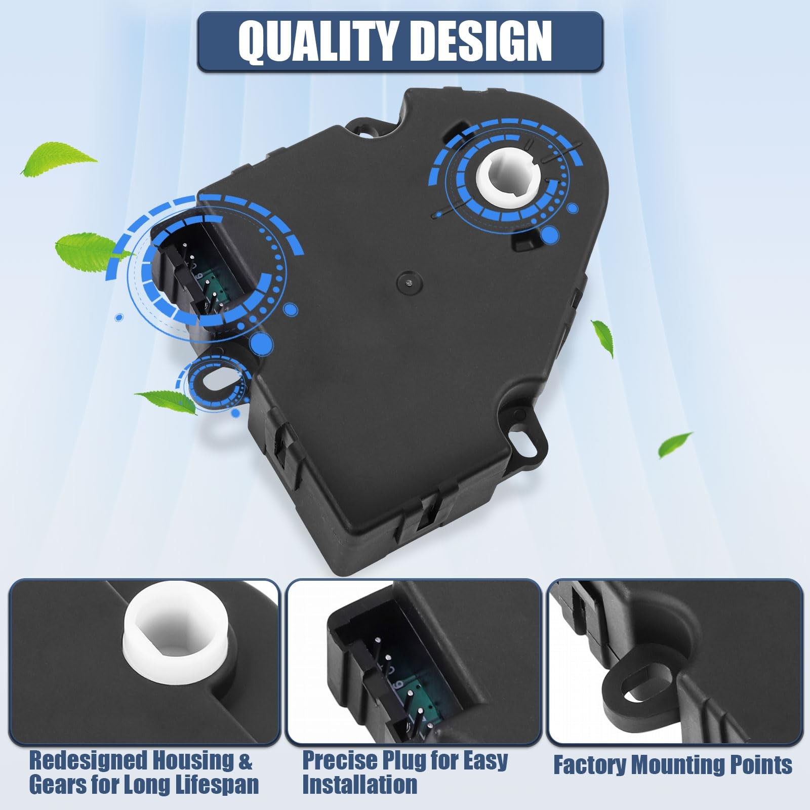 604-106 HVAC Blend Door Actuator Compatible with 1994-2012 Chevy Silverado 1500