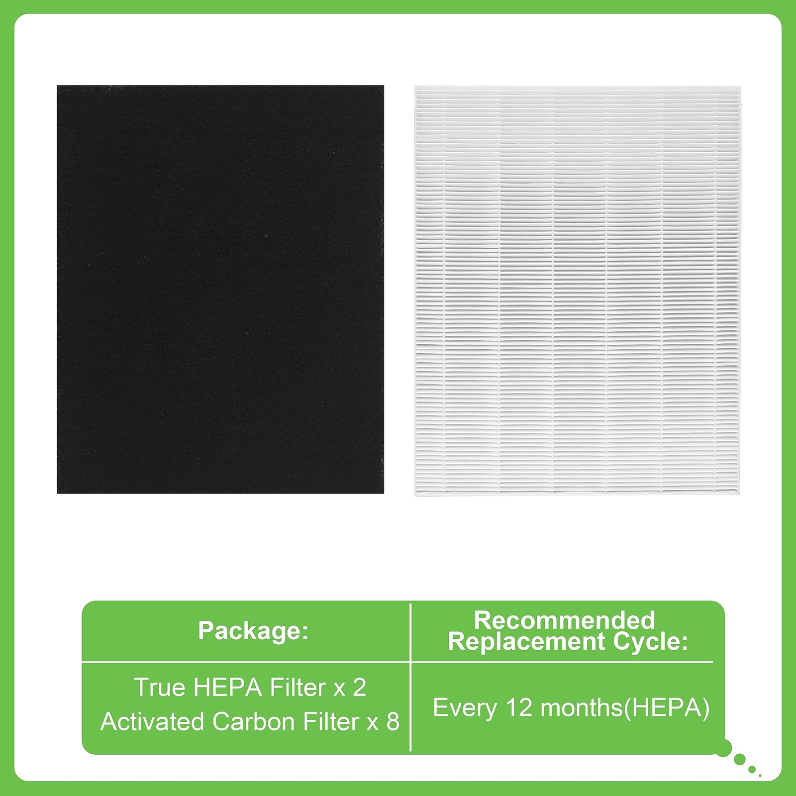 Hichoryer D360 True HEPA Replacement Filter D3, Compatible with Winix D360…