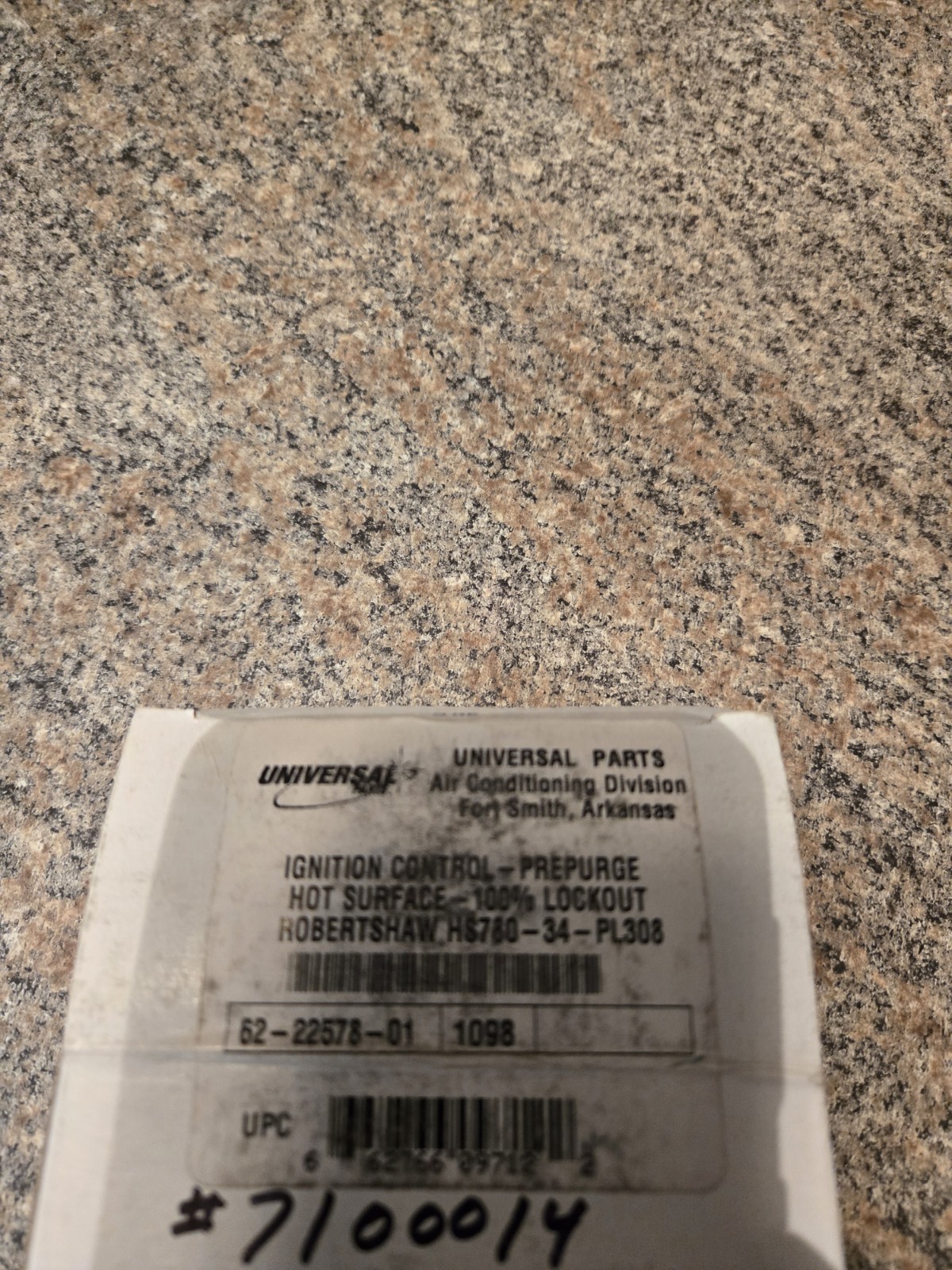 Robert Shaw Model HS780 Ignition Control 519)