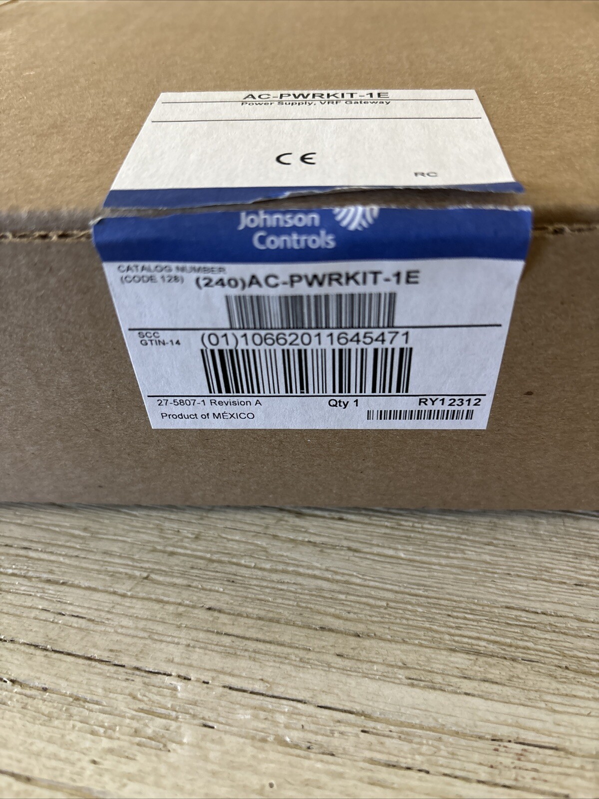 Johnson Controls AC – PWRKIT -1E Power Kit