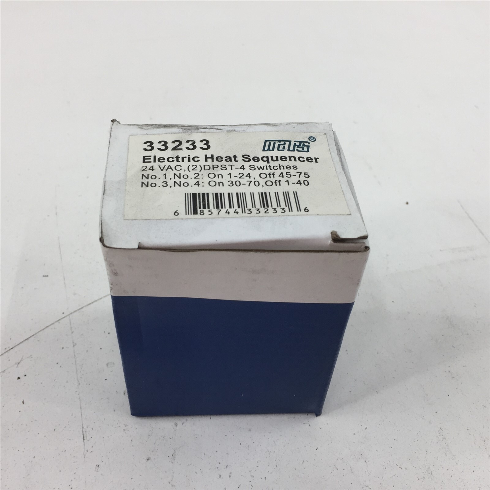 MARS 33233 Electric Heat Sequencer 24VAC (2)DPST-4 Switches