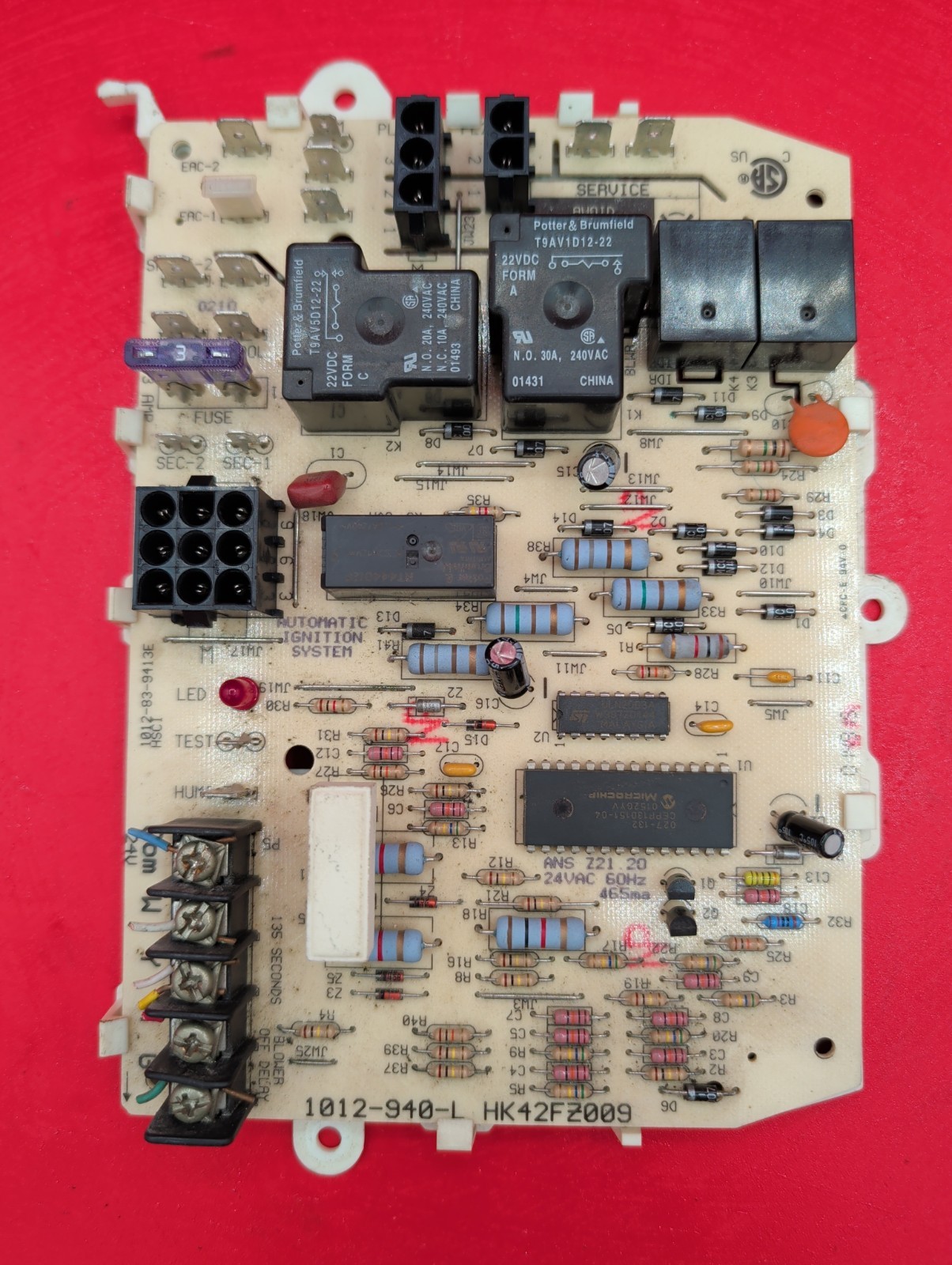 Carrier Bryant Payne HK42FZ009 Furnace Control Board HSCI 1012-940-L