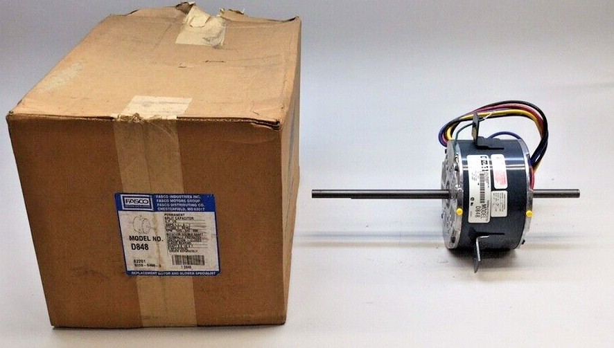 Fasco D848 Motor 1/5 HP 277/265V 60HZ 1040-940-800 RPM