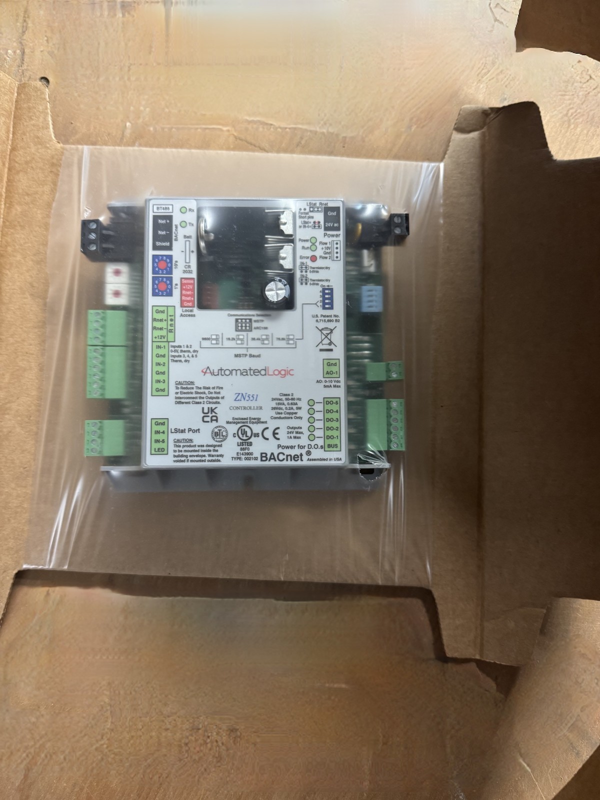 (NIB) Automated Logic ZN551 BACnet Zone Controller ARCNET WebCTRL MS/TP ALC