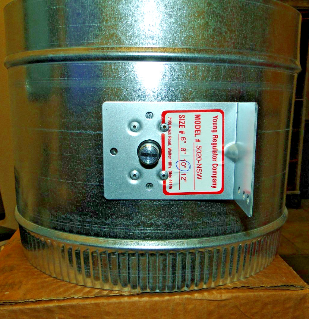 YOUNG REGULATOR COMPANY ROUND BALANCING DAMPER 10″ MODEL# 5020-NSW NEW