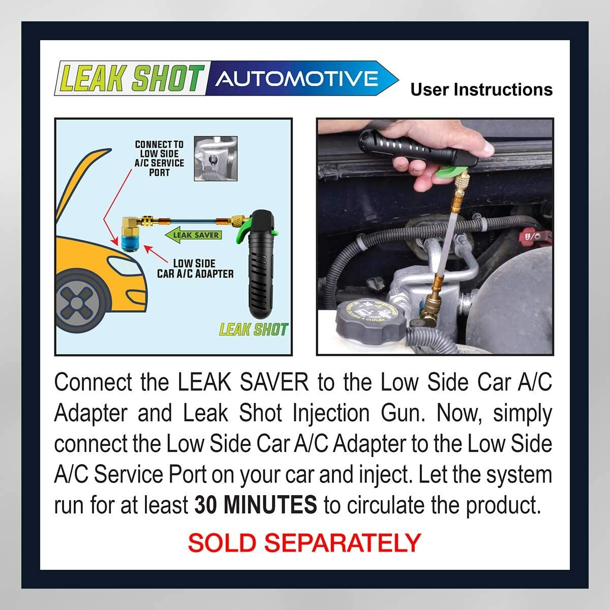 Leak Saver Direct Inject Refrigerant Leak Sealer – Small System Up to 1 Ton