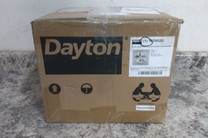 Dayton 10D952D 1/30 HP 115VAC 8 In Blade Diameter Exhaust Fan (BW)
