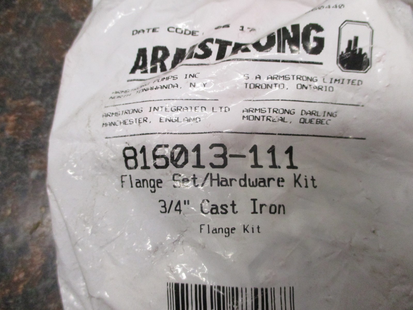 NEW Armstrong Pumps 816013-111 3/4 in. Cast Iron Circulator Flange Kit Red