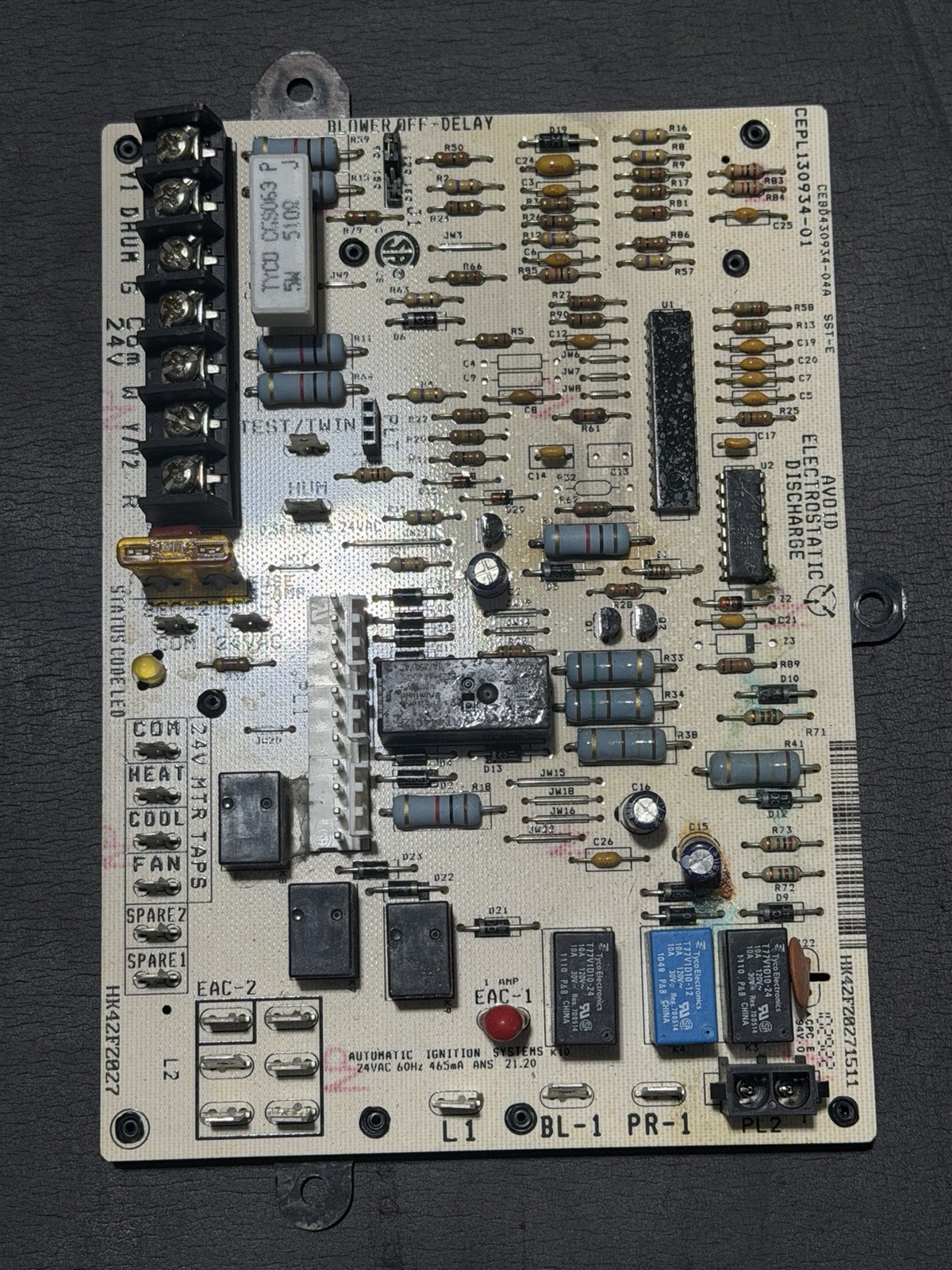 TESTED Carrier HK42FZ027 Furnace Control Board CEPL130934-01