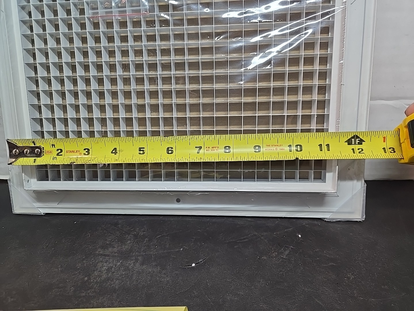 HVAC Premium 10” x 14” Outer 7.5” x 11.5″ Inner Eggcrate Return Air Grille