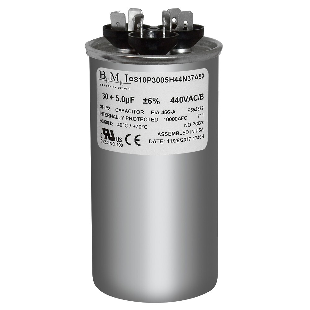 14281 – Mars OEM Replacement Run Capacitor 440/370 VAC 30/5 MFD Round