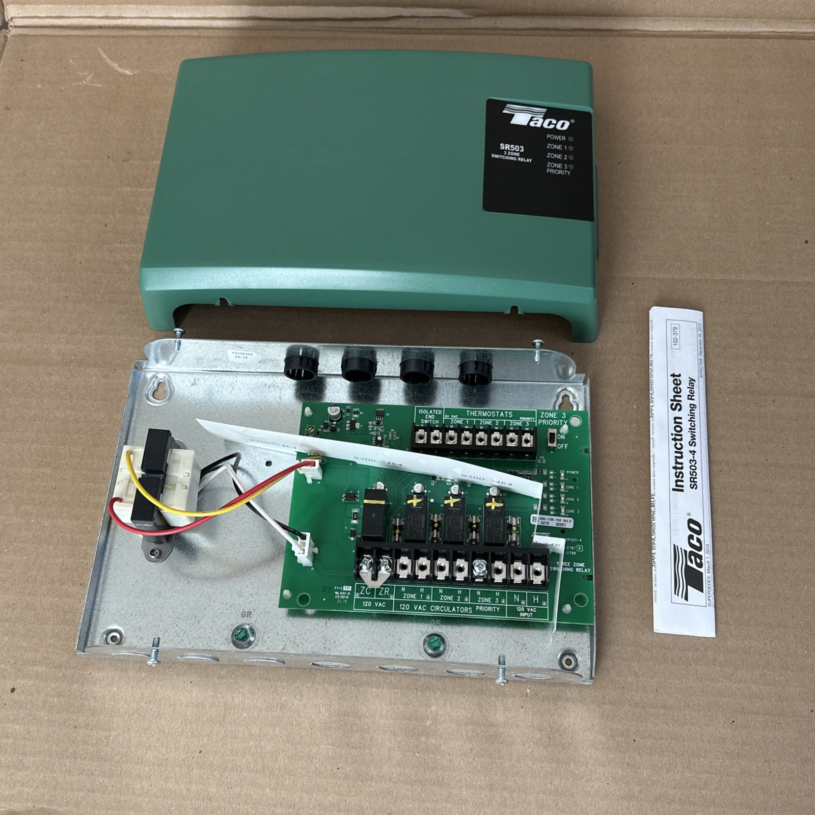 Taco SR503-4 3 Zone Switching Relay Control