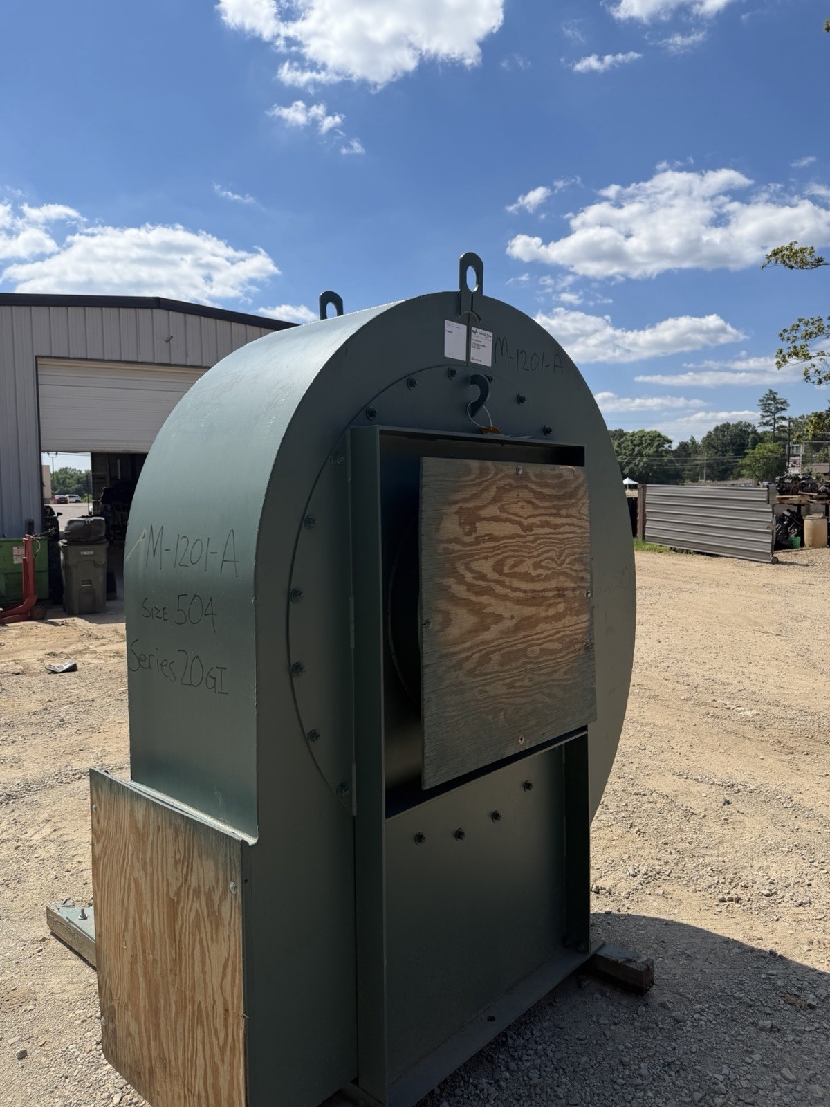 New York Blower M-1201-A Centrifugal Blower Fan, 3 Phase, Green Housing