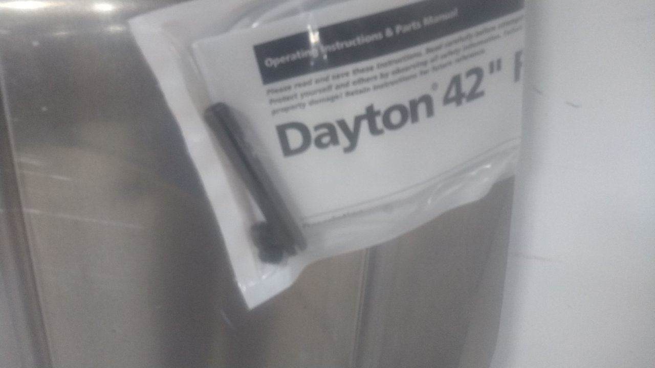 Dayton 166160 42 In Blade Diameter 1-7/16 In Hub Bore Tubeaxial Fan Blade