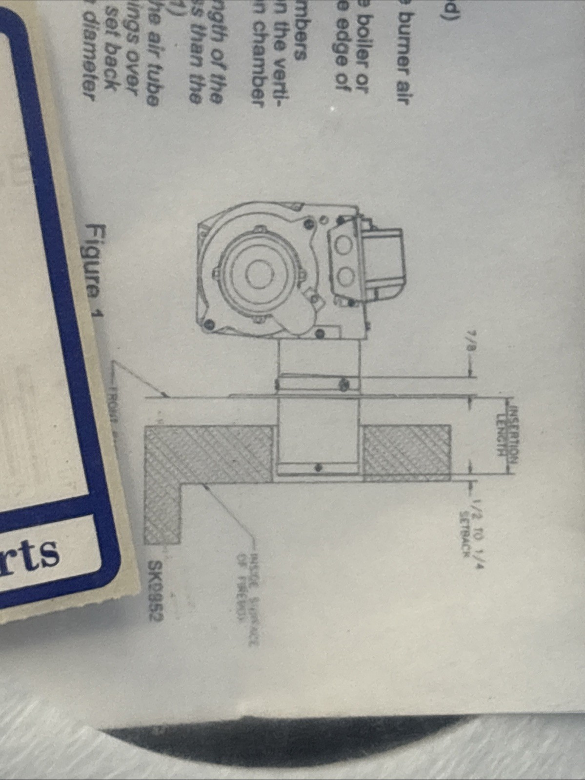 BECKETT 5432 OIL BURNER ADJUSTABLE MOUNTING FLANGE OEM GENUINE NOS