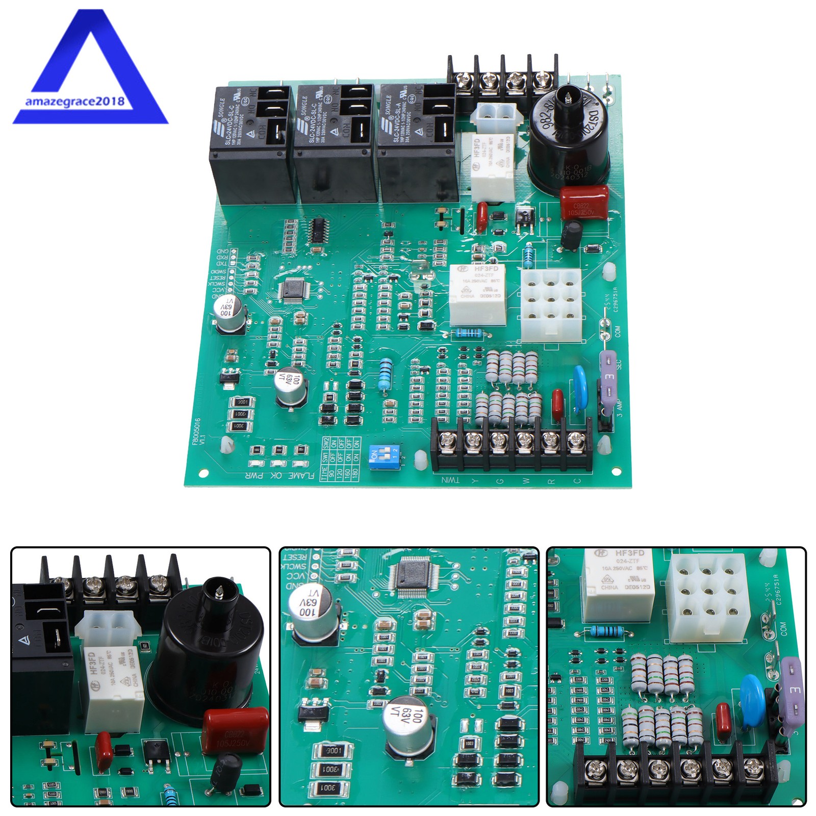 ICM Controls ICM292 Furnace Control Circuit Board 62-24140-04 / 62-24140-02